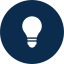 lit light bulb icon